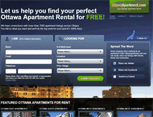 Tablet Screenshot of apartmentottawa.com